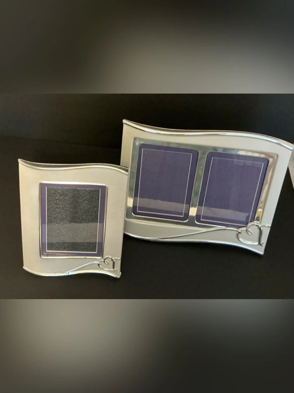Lenox Forevermore Invitation 5 x 7 Silverplate Double Wedding Frame 2 frames